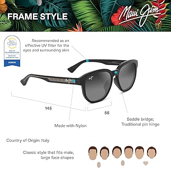 Amazon | [Maui Jim] マウイジム 偏光サングラス MJ0646SA 001